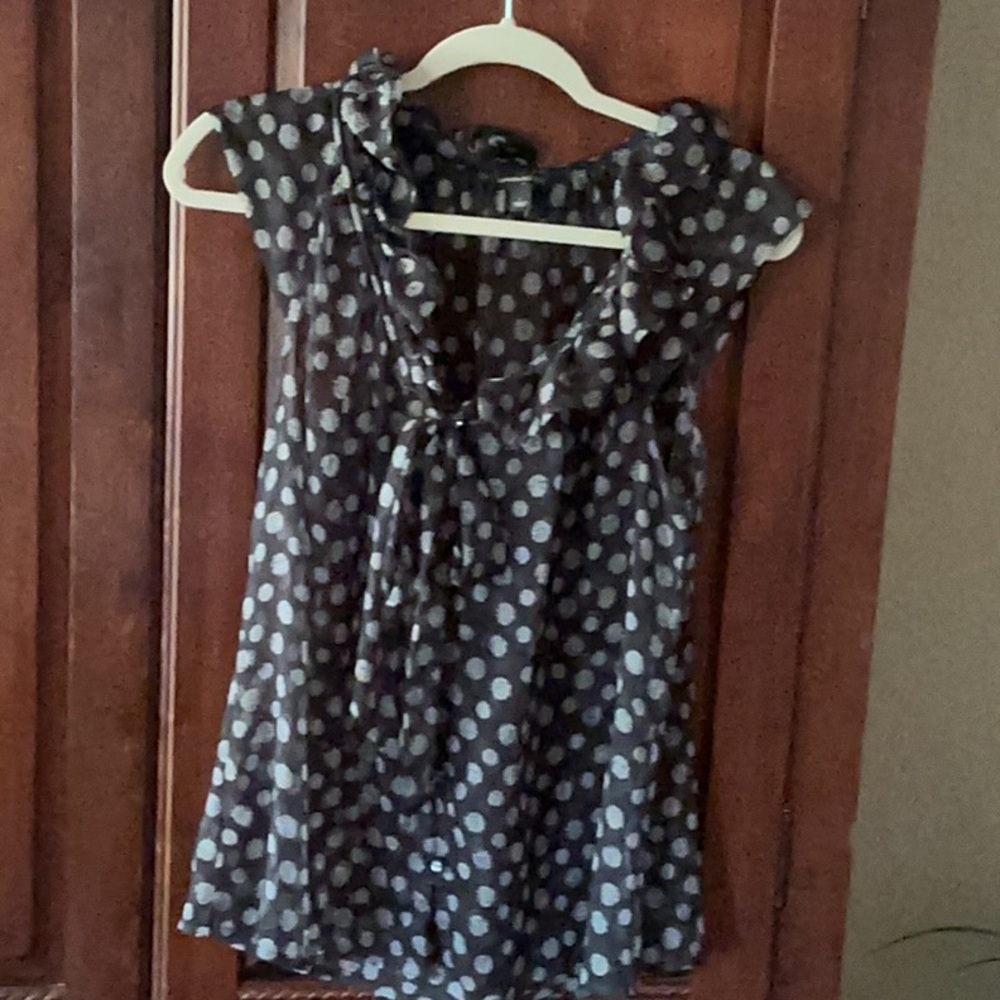 Banana Republic Monochrome Patterned Blouse